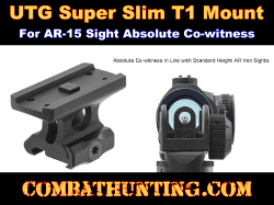 UTG Super Slim T1 Mount Absolute Co-witness AR-15