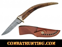 Damascus Steel Swoop Patch Hunting Knife