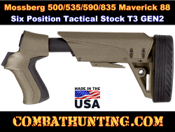 Mossberg 500/535/590/835 T3 GEN2 Shotgun Stock FDE