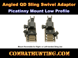UTG QD Sling Swivel Adaptor, Picatinny 45 Degree Angled Offset