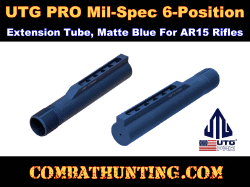 AR-15 mil-spec buffer tube 6-position Matte Blue UTG PRO