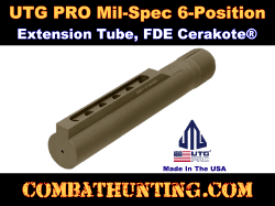 UTG PRO® AR15 6-position Receiver Extension Tube, Mil-spec FDE Cerakote®