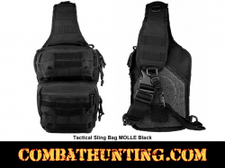 Tactical Sling Bag MOLLE Black