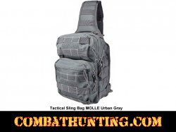 Urban Gray Tactical Sling Bag MOLLE