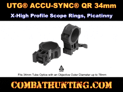 UTG ACCU-SYNC QR 34mm X-High Profile Rings Picatinny