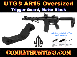 UTG AR15 Oversized Trigger Guard, Matte Black