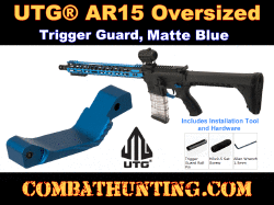 UTG AR15 Oversized Trigger Guard, Matte Blue
