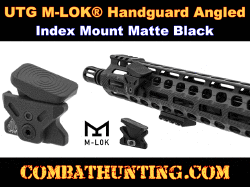 UTG M-LOK Handguard Angled Index Mount Matte Black
