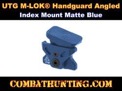 UTG® M-LOK Handguard Angled Index Mount Matte Blue