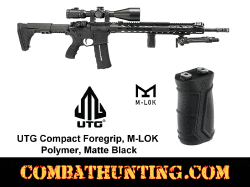 UTG Compact Foregrip M-LOK Polymer Matte Black Vertical Grip