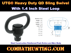 UTG Heavy Duty QD Sling Swivel 1.4" Loop Steel