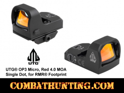 UTG OP3 Micro Red 4.0 MOA Single Dot for RMR Footprint