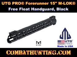 UTG PRO® Forerunner 15" M-LOK AR-15 Free Float Handguard Black