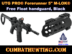 UTG PRO® Forerunner 5" M-LOK AR-15 Free Float handguard Black