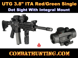 UTG 4" Compact ITA Red/Green Single Dot Scope QD