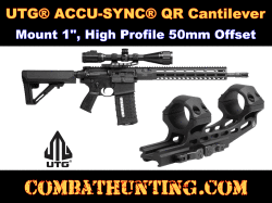 UTG ACCU-SYNC QR Cantilever Mount 1" High Profile 50mm Offset
