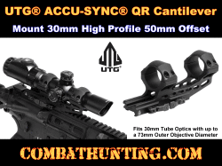 UTG ACCU-SYNC QR Cantilever Mount 30mm High Profile 50mm Offset