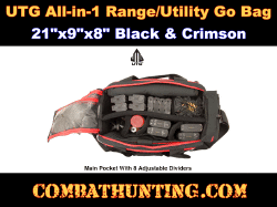 UTG All-in-1 Range Utility Go Bag 21"x9"x8" Black Violet