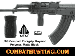 UTG Compact Foregrip Keymod Polymer Matte Black Vertical Grip