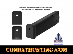 UTG PRO +0 Base Pad Glock Large Frame Matte Black Aluminum