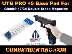 UTG PRO +5 Base Pad Glock 17/34 Matte Blue Aluminum