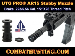 AR-15 Muzzle Brake 223 5.56 1/2x28, 1.75" Length UTG PRO®