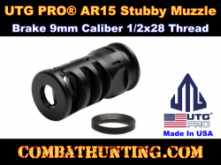 AR-15 9mm Muzzle Brake 1/2x28 Thread UTG PRO