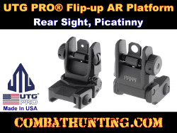 UTG PRO® Flip-up Dual Aperture Rear Sight Picatinny