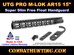 UTG PRO M-LOK AR15 15" Super Slim Free Float Handguard