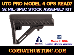 UTG PRO Model 4 Ops Ready S2 Mil-Spec Stock Assembly Kit Black