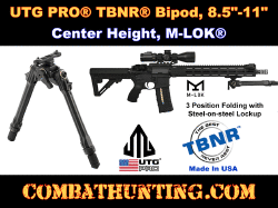 UTG PRO® TBNR® Bipod, 8.5"-11" Center Height, M-LOK