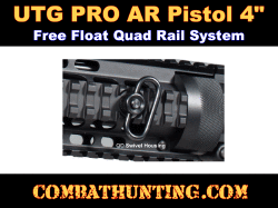 UTG PRO AR Pistol Free Float Quad Rail System 4" USA