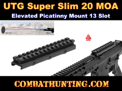UTG Super Slim 20 MOA Elevated Picatinny Mount 13 Slot