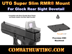 UTG Super Slim RMR Mount for Glock Rear Sight Dovetail