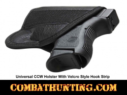 Universal CCW Holster With Velcro Style Hook Strip
