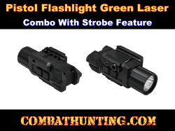 Green Laser Pistol Sight Flashlight Combo