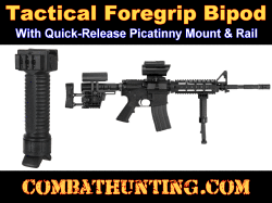 Vertical Foregrip Bipod With Picatinny Mount