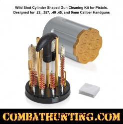 Wild Shot Cylinder Shaped Gun Cleaning Kit For Pistols