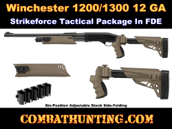 Winchester 1300/1200 Folding Stock and Forend In Flat Dark Earth