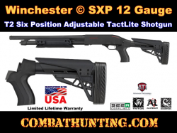 Winchester SXP 12/20 Gauge Stock T3 Six Position Adjustable TactLite Shotgun Stock w/ Scorpion Recoi