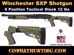 Winchester SXP Tactical Stock FDE Six Position 12/20 Ga