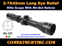 2-7X42 30mm Scout Scope Mil-Dot
