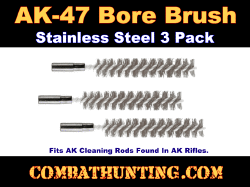 Stainless AK-47 Rifle Bore Brush 7.62x39-3 Pack