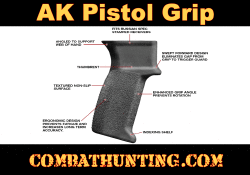 AK 47 Pistol Grip Ergonomic Textured