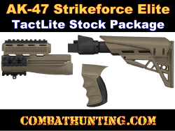 AK-47 Stock TactLite Elite Package With Scorpion Recoil System FDE