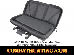 AR15 AK Pistol Soft Gun Case 28" Urban Gray