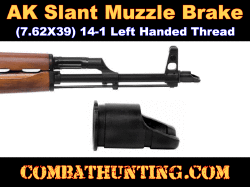AK Slant Muzzle Brake 14x1 LH Thread 7.62 39mm
