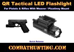 SKS Rifle Tactical Led Flashlight With QR Mount 3W 150 Lumen
