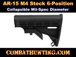 AR-15 M4 Stock 6-Position Mil-Spec Diameter