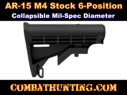 AR-15 M4 Stock 6-Position Mil-Spec Diameter